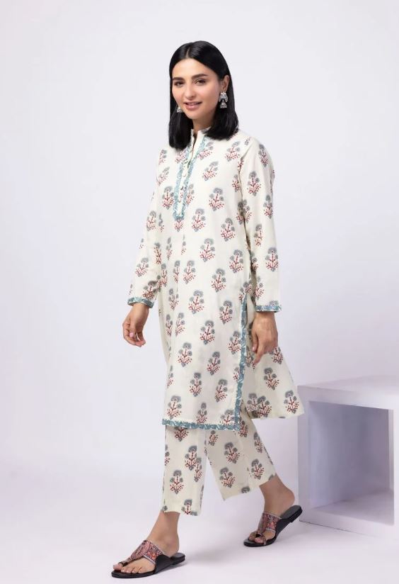 Khaadi - 2 Pcs Grapes Green Embroidered Lawn