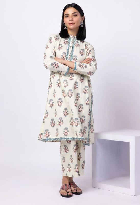 Khaadi - 2 Pcs Grapes Green Embroidered Lawn