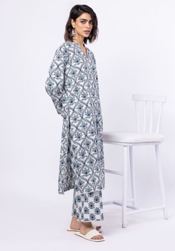 Khaadi - 2 Pcs  Green Leaves Printed Lawn