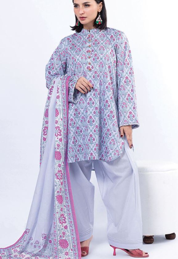Khaadi - 3 Pcs Unstitched Lawn Lilac