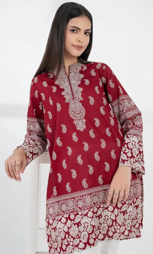 Limelight - 1 Pcs Maroon Cotton Shirt