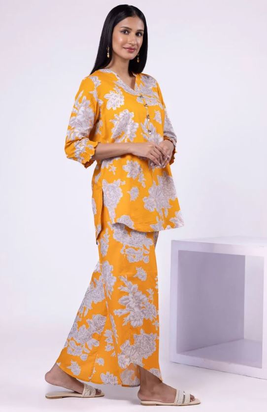 Khaadi - 2 Pcs Honey Yellow