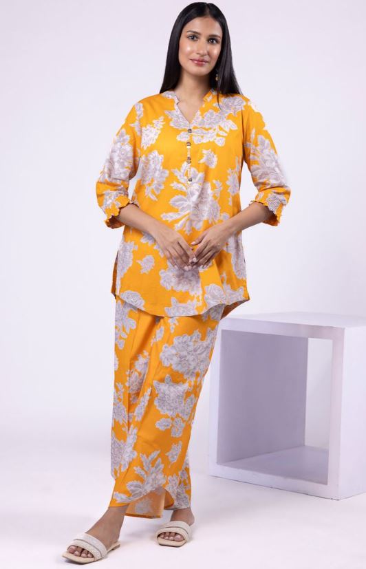 Khaadi - 2 Pcs Honey Yellow