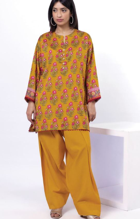 Khaadi - 2 PCs Unstitched Lawn Top and Bottom